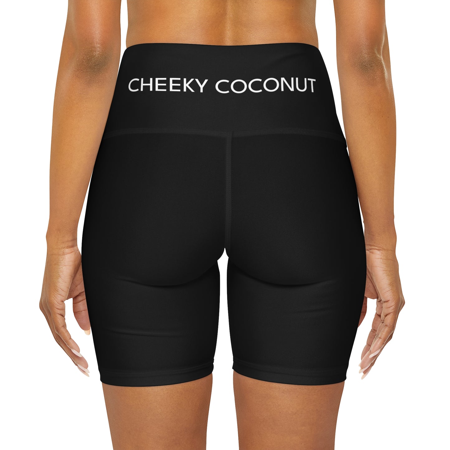 High Waisted Yoga Shorts (AOP)