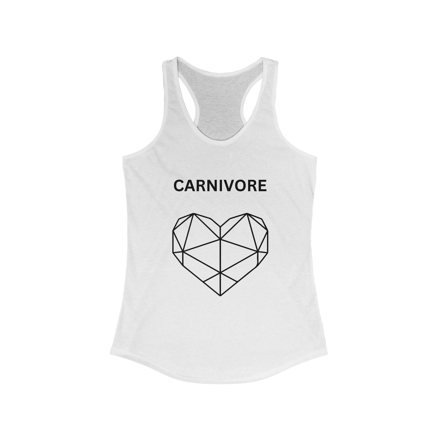 Carnivore Heart Racerback Tank