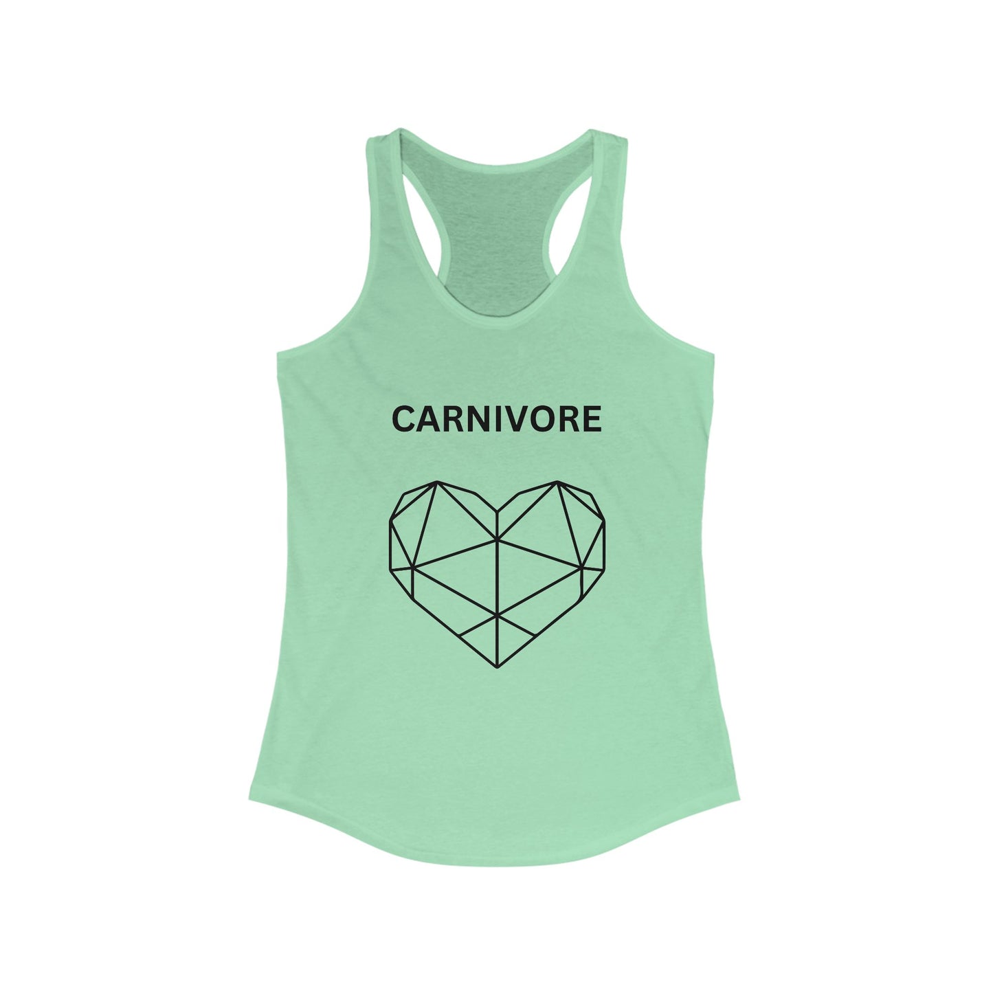 Carnivore Heart Racerback Tank