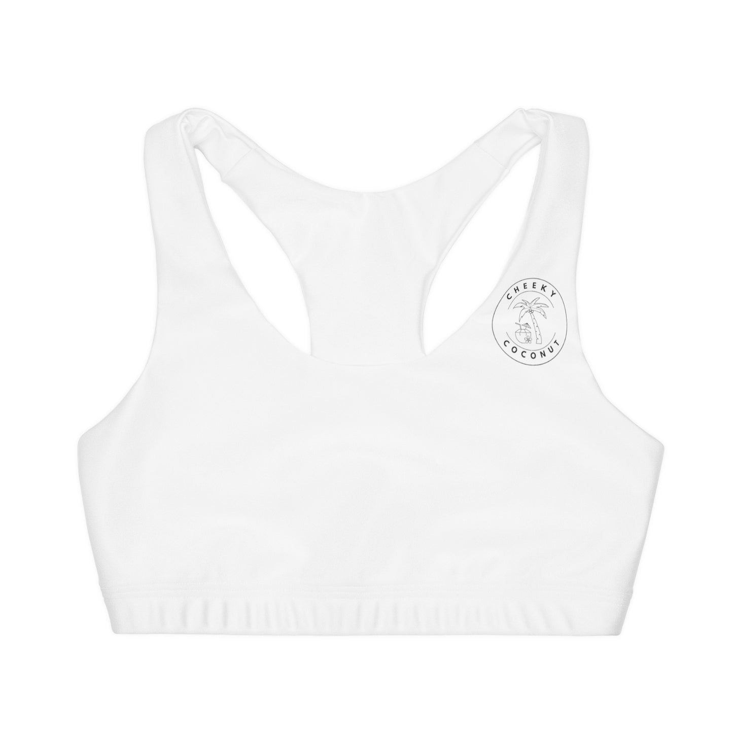 Girls' Double Lined Seamless Sports Bra (AOP)